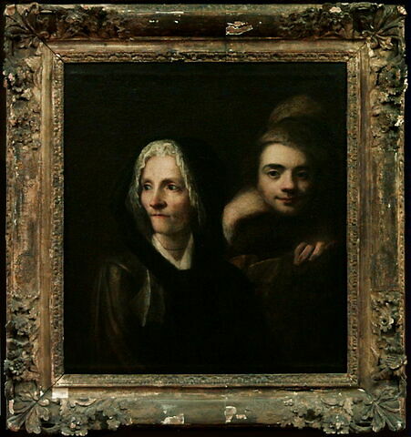 Portrait de deux personnages, dit autrefois Portrait de La Tour jeune et de sa mère, image 5/5