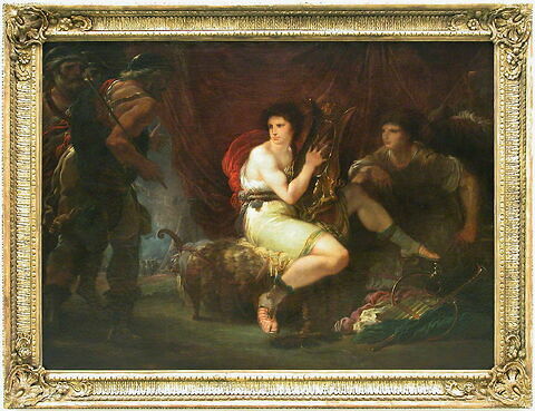 Achille jouant de la lyre avec Patrocle, sous sa tente, surpris par Ulysse et Nestor, image 2/2