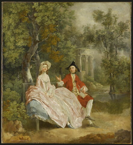 Conversation dans un parc, dit auparavant Portrait de Thomas Gainsborough et de sa femme, Margaret Burr (1728-1798), et parfois aussi Portrait de Thomas Sandby (1721-1798), dessinateur et architecte) et de sa femme, ou Portrait de Paul Sandby (1725-1809, aquarelliste et graveur) et de sa femme.