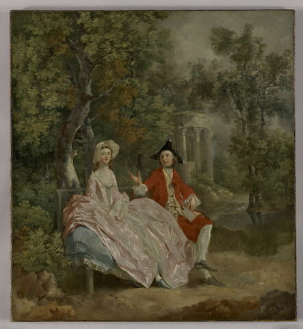 Conversation dans un parc, dit auparavant Portrait de Thomas Gainsborough et de sa femme, Margaret Burr (1728-1798), et parfois aussi Portrait de Thomas Sandby (1721-1798), dessinateur et architecte) et de sa femme, ou Portrait de Paul Sandby (1725-1809, aquarelliste et graveur) et de sa femme.
