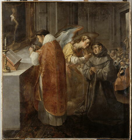 Saint Bonaventure recevant la communion des mains d'un ange, image 7/7