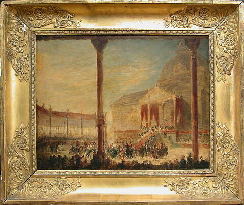 Assemblée du champ de mai, convoquée par Napoléon 1er au champ de Mars, à Paris, le 1er juin 1815. Esquisse., image 6/7