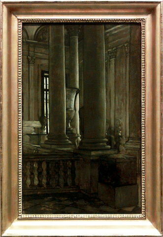 Vue du palier de l'escalier nord de la colonnade au Louvre, image 3/4