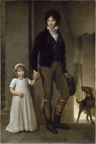 Jean-Baptiste Isabey et sa fille, enfant