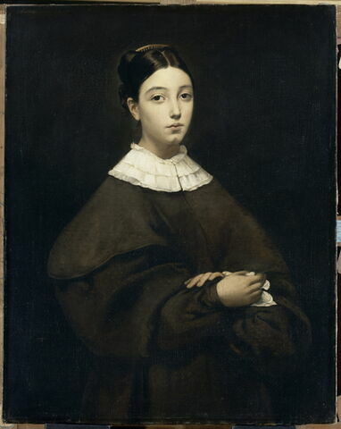 Aline Chassériau (1822-1871), soeur de l'artiste, dit autrefois à tort: Adèle Chassériau.
