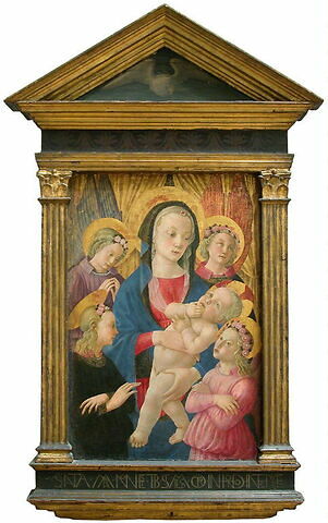 La Vierge et l'Enfant entourés de quatre anges, image 2/4