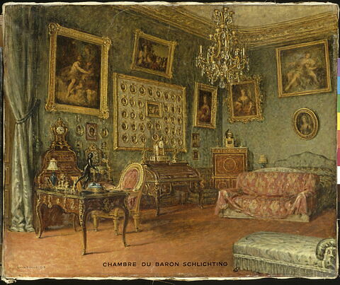 Chambre du baron Basile de Schlichting (1857-1914), collectionneur, donateur des Musées Nationaux., image 3/3