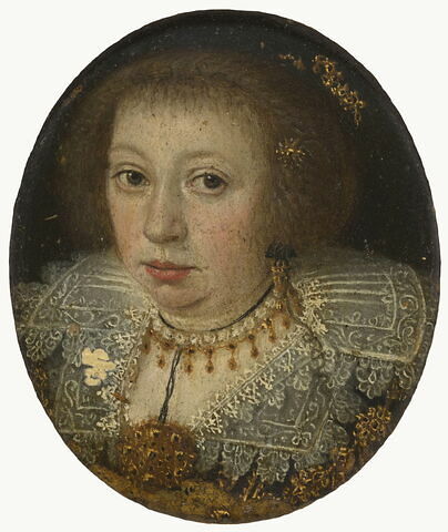 Portrait de femme inconnue (époque de Henri IV).