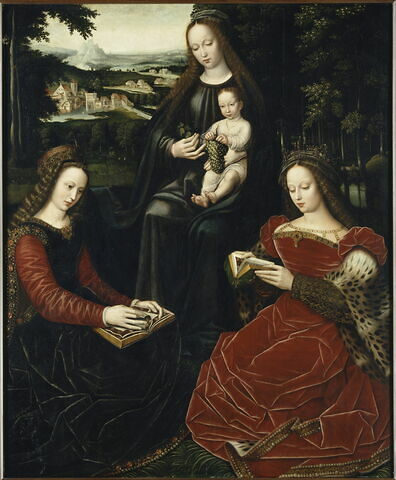 La Vierge et l'Enfant avec sainte Barbe et sainte Catherine d'Alexandrie, image 1/2