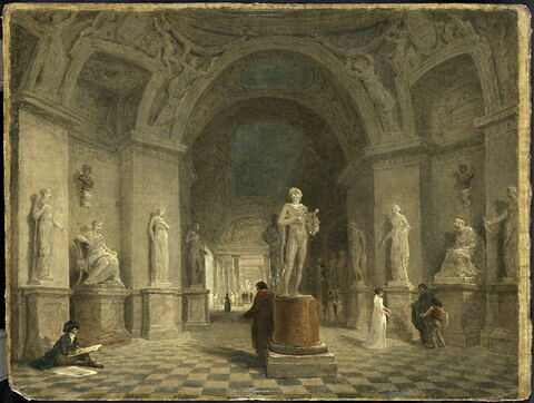 Projet d'aménagement de la rotonde de Mars au Louvre, vers 1797-1800, image 1/3