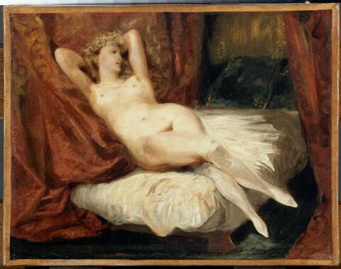 Étude de femme nue, couchée sur un divan, dit La femme aux bas blancs, image 6/6