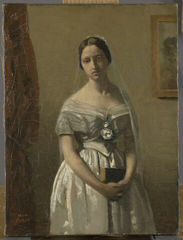 La mariée. Portrait de la servante du peintre Édouard Cibot., image 1/6