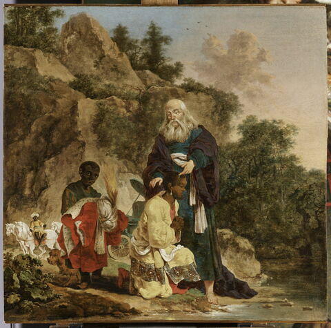 Le Baptême de l'eunuque éthiopien par l'apôtre (et diacre) saint  Philippe
