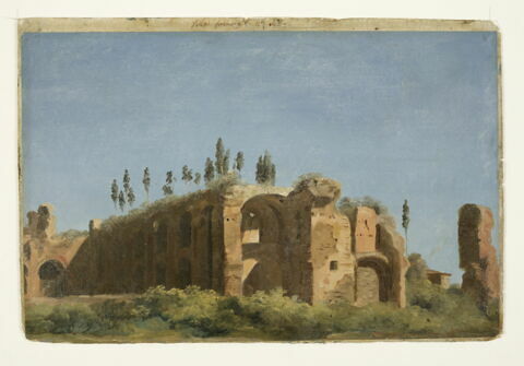 À la villa Farnèse: les ruines, dit aussi : Vue du Palatin, image 1/4