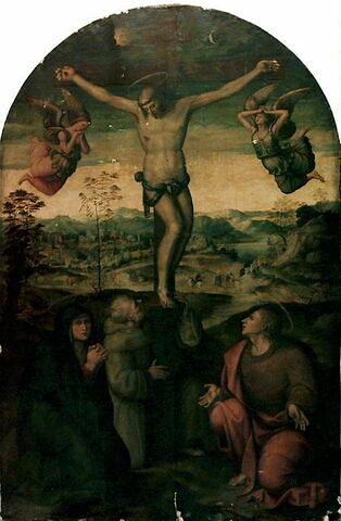 Le Christ en croix avec la Vierge, saint Jean et le bienheureux Gilles franciscain, image 5/5