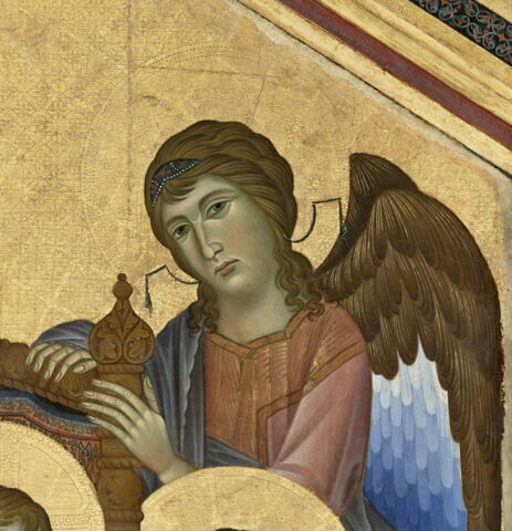La Vierge et l'Enfant en majesté entourés de six anges (Maestà), image 7/33