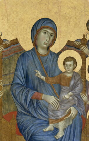 La Vierge et l'Enfant en majesté entourés de six anges (Maestà), image 21/33