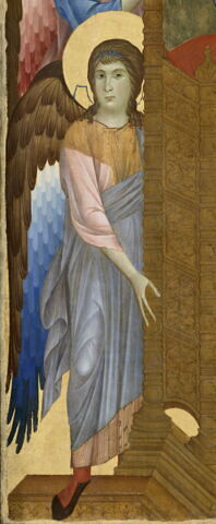 La Vierge et l'Enfant en majesté entourés de six anges (Maestà), image 22/33