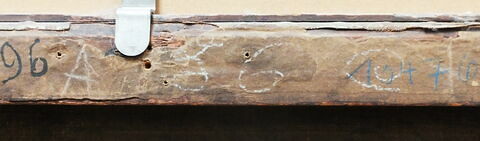 dos, verso, revers, arrière ; détail inscription © 2018 Musée du Louvre / Peintures
