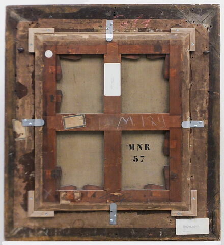 dos, verso, revers, arrière ; vue d'ensemble ; vue avec cadre © 2017 Musée du Louvre / Peintures
