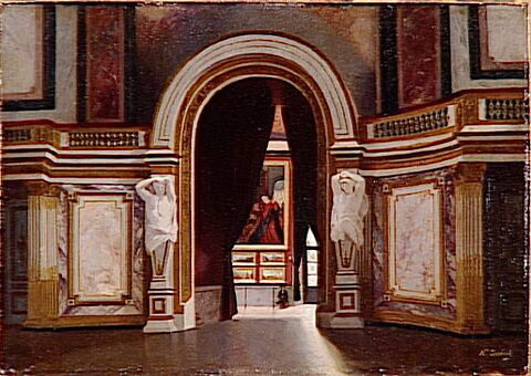Etude pour la porte de la salle des États donnant sur la Grande Galerie, au Louvre, image 5/5