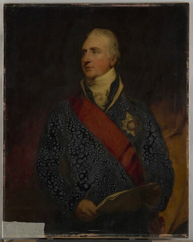 Portrait de Lord Charles Whitworth (1752-1825) diplomate, ambassadeur d’Angleterre en France en 1802, vice-roi d’Irlande en 1813