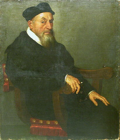 Portrait d'ecclésiastique (le jurisconsulte Simone Bressani ?, chanoine de la cathédrale de Bergame, + 1565), image 2/2