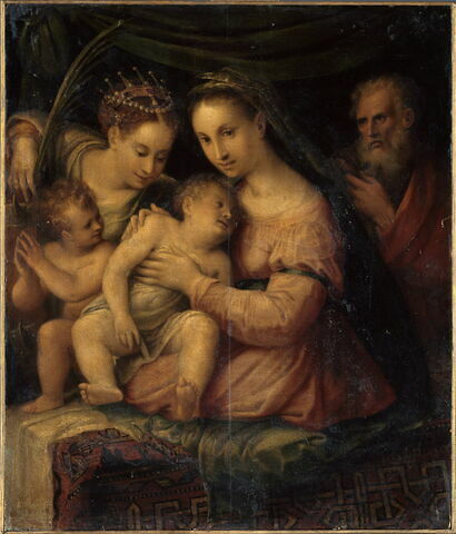 La Sainte Famille avec sainte Catherine et le petit saint Jean Baptiste, image 2/3