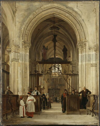 Intérieur de l'église de Saint-Prix, vallée de Montmorency (Val d'Oise)., image 4/4