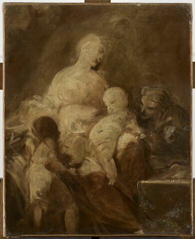 La Vierge et l'Enfant, avec le petit saint Jean et sainte Élisabeth.