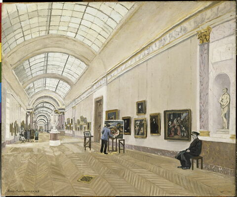 Vue de la Grande Galerie au Musée du Louvre, image 3/3