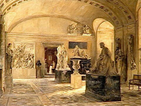 La salle Pierre Puget au Musée du Louvre en 1910, image 2/2
