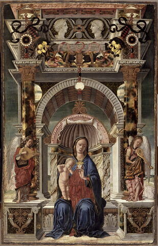 La Vierge et l'Enfant entre deux anges musiciens, image 4/4