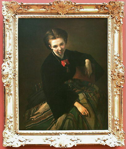 Adélaïde Boulanger, née Lemoinier-Delafosse (1829-après 1900), femme de l'artiste, plus tard Mme Vallée., image 3/3