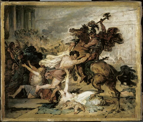La destruction de Jérusalem par les Romains. Esquisse., image 3/3