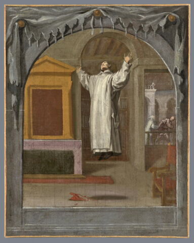 L' Extase du père Birelle, 24e général de l’ordre de 1346 à 1361