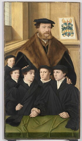 Portrait de Philipp Von Gail, marchand de Cologne et membre du Conseil de cette ville, et ses cinq fils