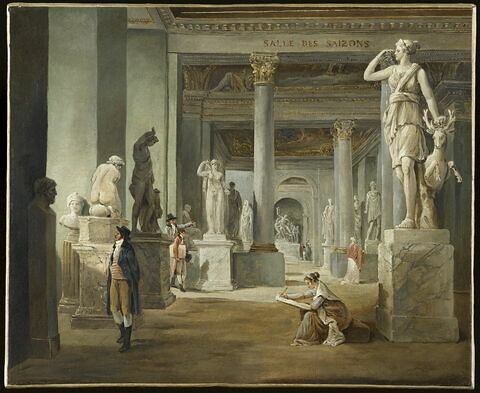 La Salle des Saisons au Louvre, en 1802-1803