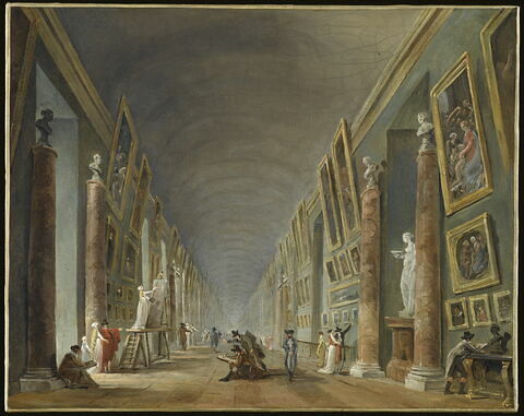 La Grande Galerie du Louvre entre 1801 et 1805