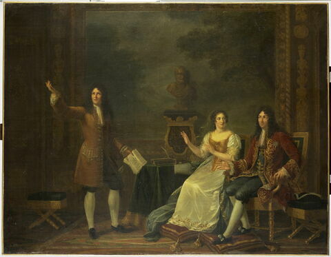 Racine lisant Athalie devant Louis XIV et Madame de Maintenon, image 1/5
