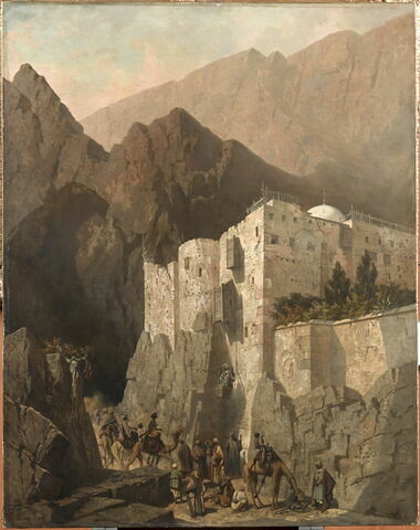 Le couvent de Sainte-Catherine au Mont Sinaï.
