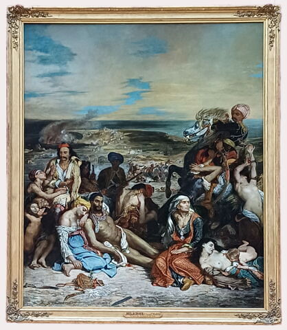 Scènes des massacres de Scio. Familles grecques attendant la mort ou l'esclavage, image 2/24