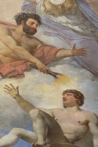 Plafond : L'Homme formé par Prométhée et animé par Minerve., image 2/6