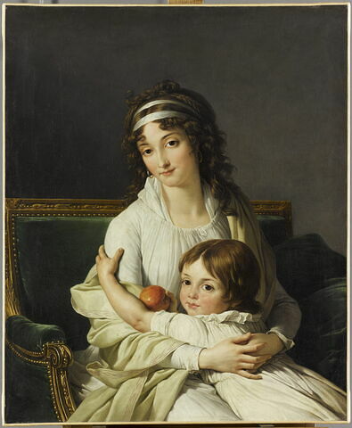 Portrait présumé de Madame Boyer-Fonfrède et de son fils Henri.