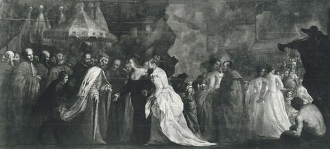 Caterina Cornaro reçue à Venise par le doge Agostino Barbaro