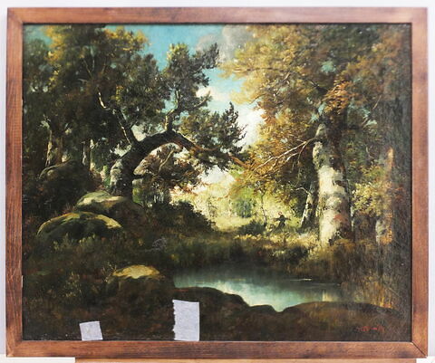 Mare à l'orée d'une forêt, dit aussi Forêt de Fontainebleau, image 4/11