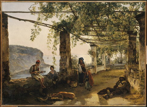 Terrasse à Sorrente, dans le golfe de Naples, 1826, image 3/4