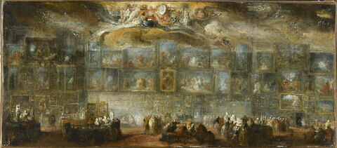 Vue du Salon du Louvre en 1779, image 1/2
