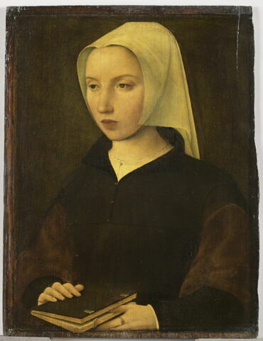 Femme tenant un livre, image 1/3