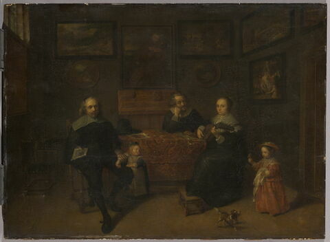 Réunion de famille dans un cabinet de tableaux, dit autrefois La Famille Van Eyck